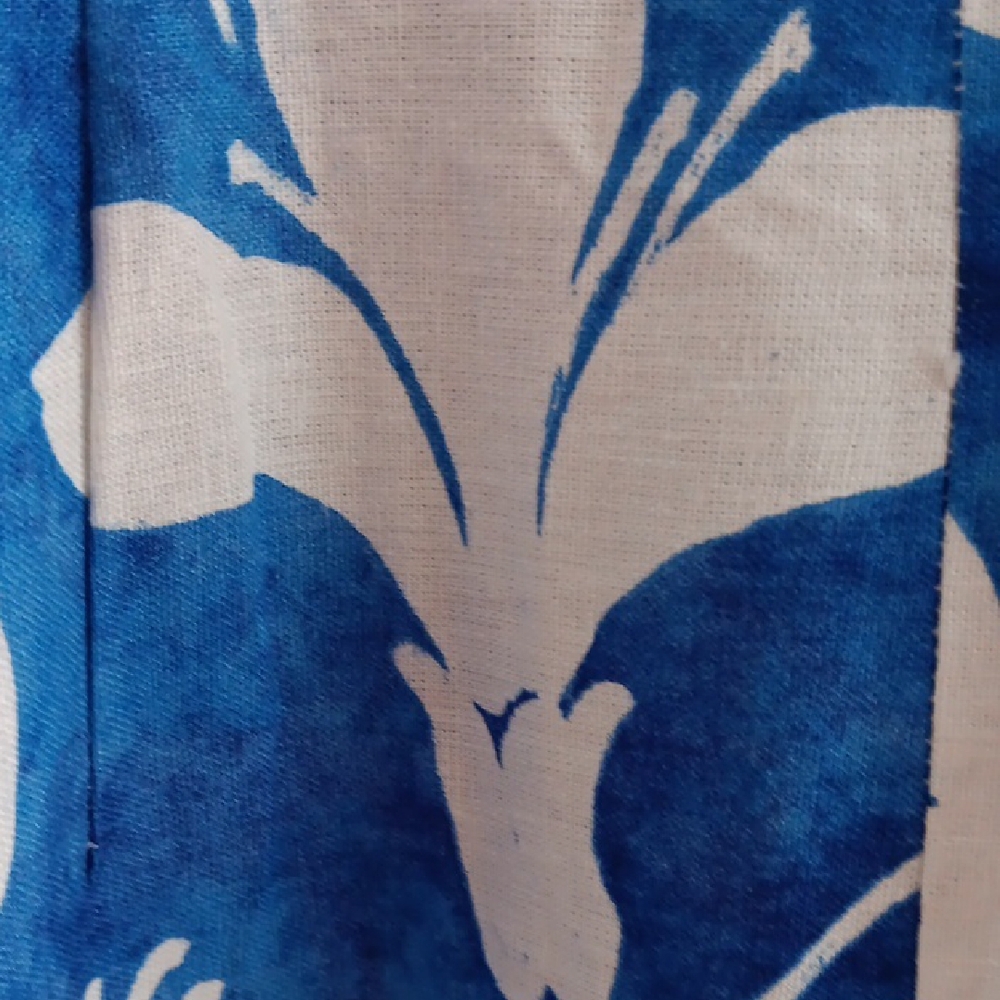 Zara Vibrant Blue and White Patterned Dress  S NWT - Picture 5 of 5